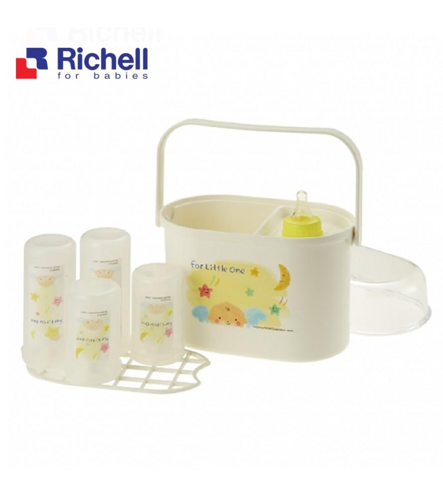 Hộp úp bình sữa có nắp độc quyền Richell