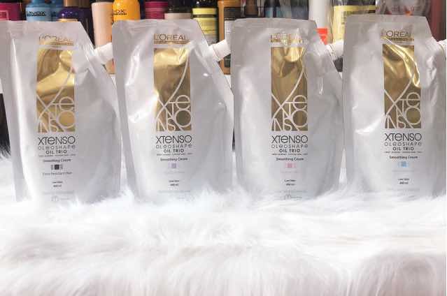 DẬP duỗi  tóc L'Oreal XTenso Oleo Shape Smoothing Cream 400ml
