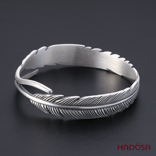[HCMC] handmade feathers silver bracelet