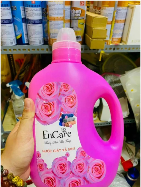 Combo 2 Can Nước Giặt Xả Hương Nước Hoa Pháp Encare 5In1 Can 2Kg Siêu Đậm Đặc Lưu Hương Lâu, hương thơm từ cỏ hoa thơm mát dài lâu suốt cả ngày..! . .  .