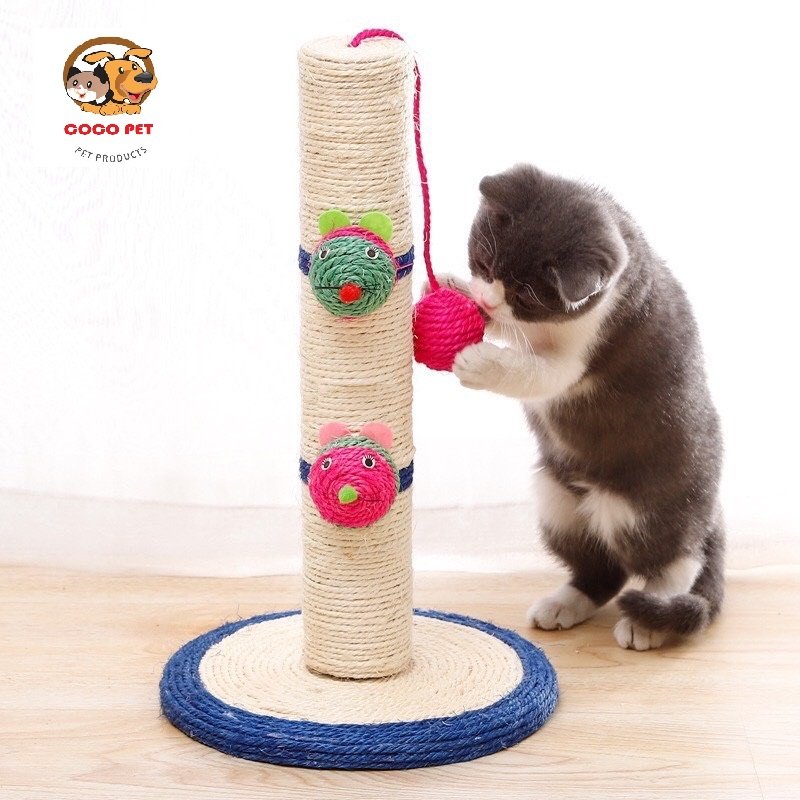 Trụ Cào Móng Bàn Cào Móng Cho Mèo Có Bóng Treo