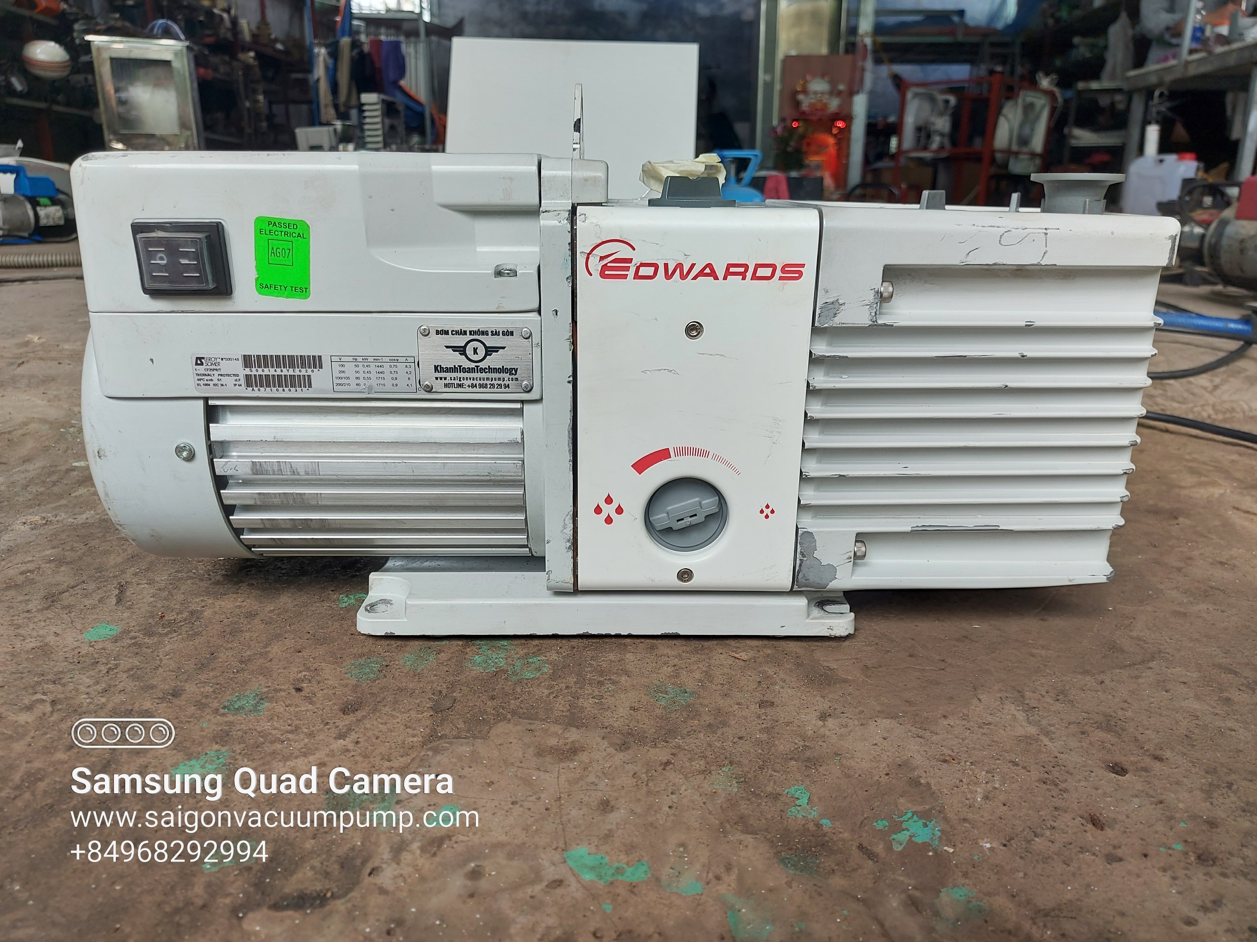 MÁY BƠM CHÂN KHÔNG EDWARDS RV12 – Thương hiệu Anh Quốc