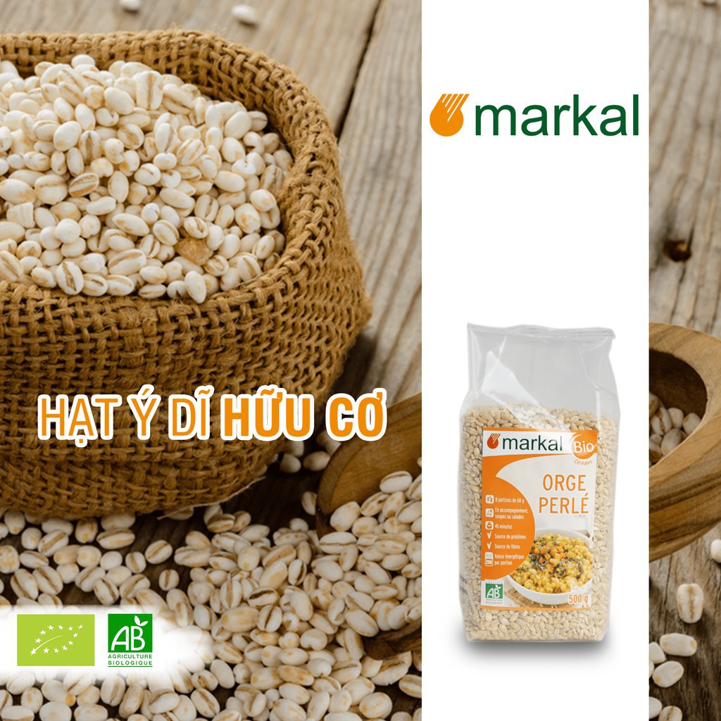 Hạt lúa mạch ngọc trai hữu cơ Markal 500g