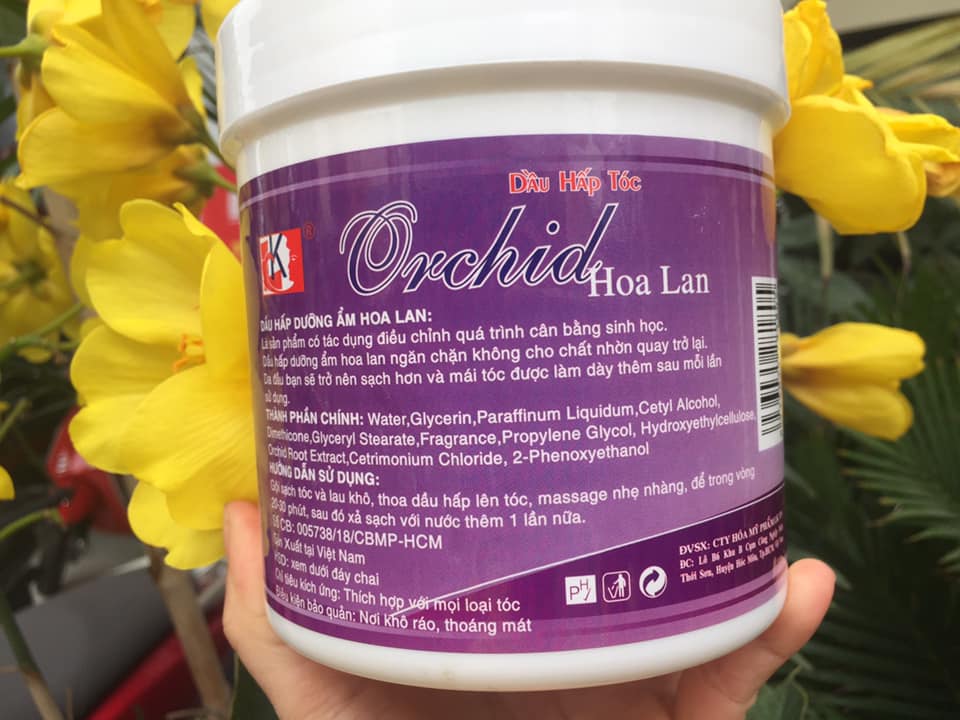 Kem ủ tóc hấp dầu xả tóc Hoa Lan LK Mềm Mượt 1000ml