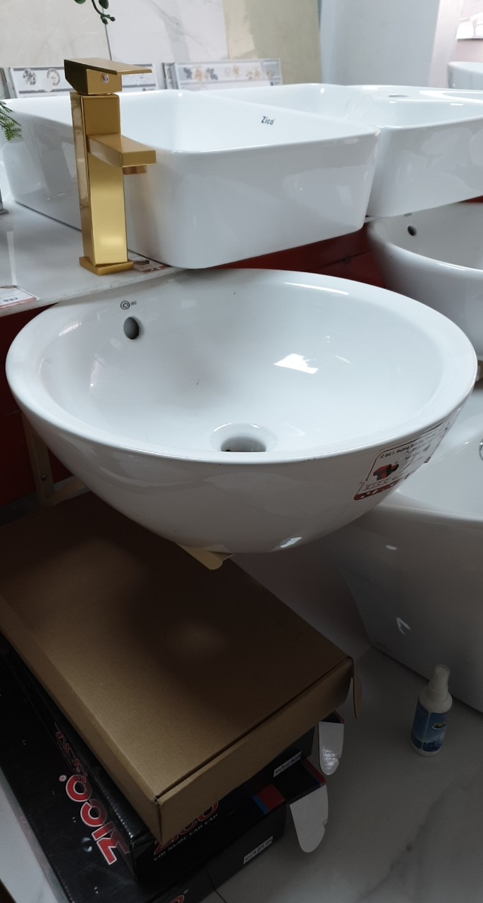Lavabo đặt bàn HC104 ( Lắp đặt phòng Nail hoặc phòng tắm)