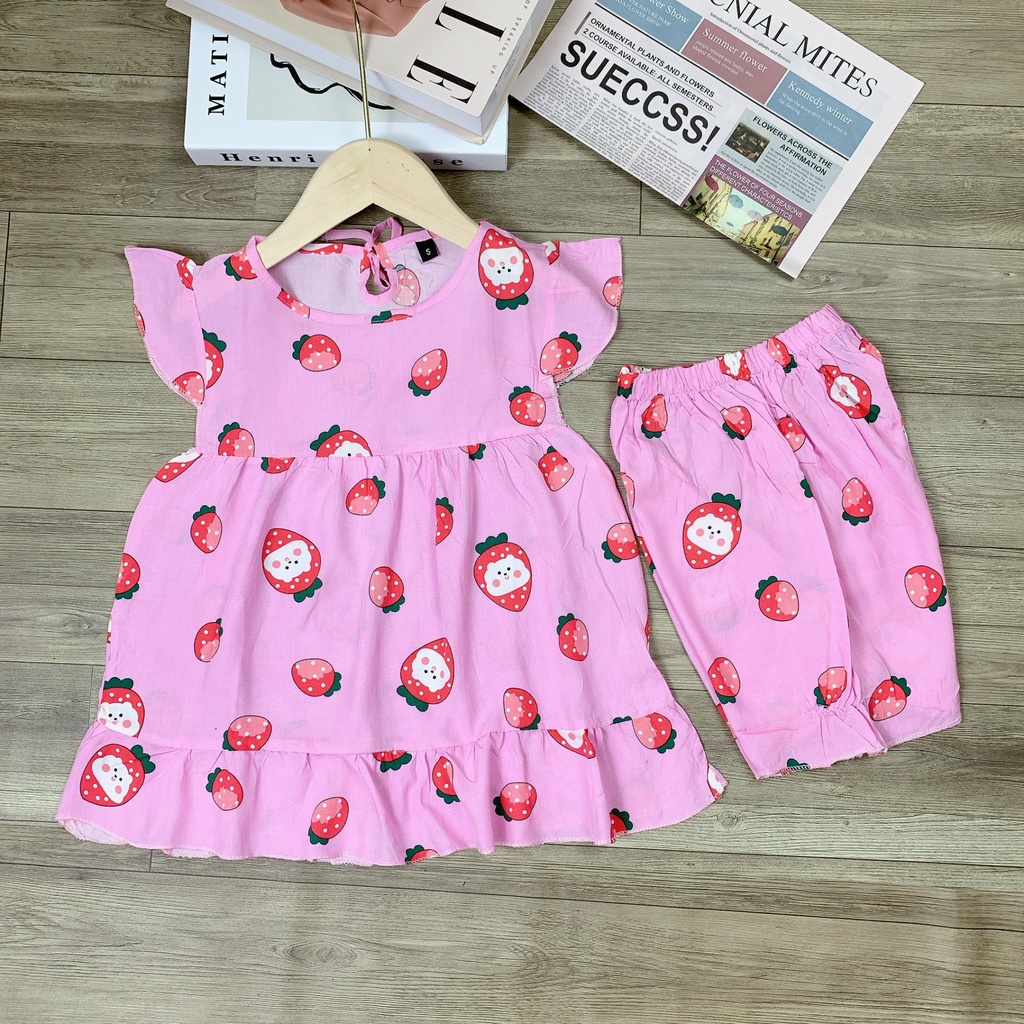 Bộ lạnh lụa cho bé gái size nhỡ 18-28kg xhn928