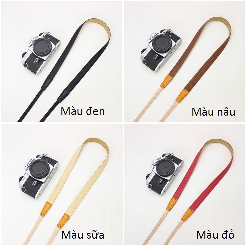 [HCM]Dây máy ảnh Shetu bản nhỏ (nhiều màu)