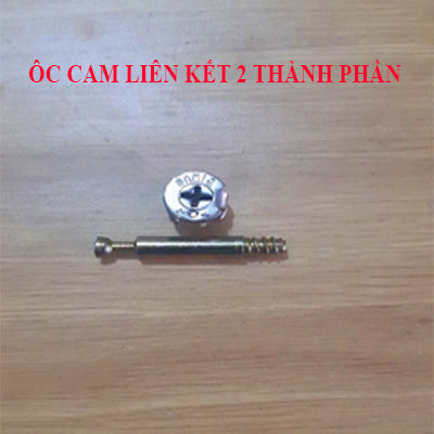 Combo 100 bộ ốc cam chốt liên kết 2 thành phần