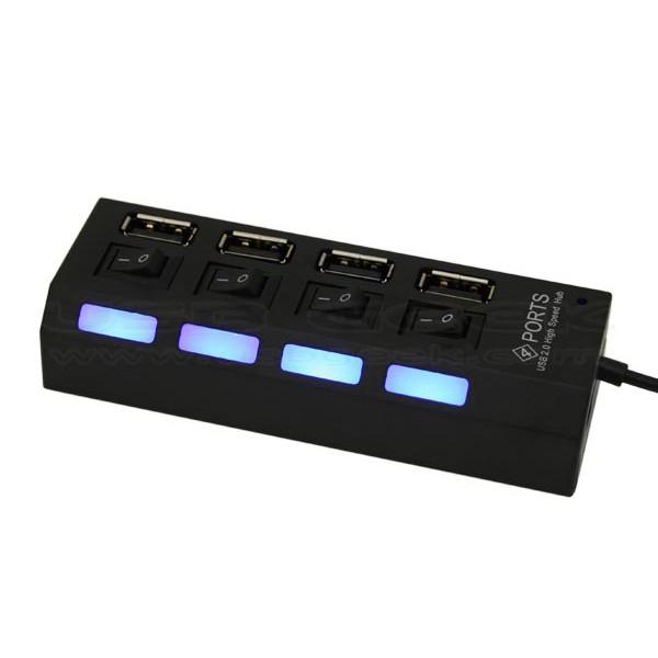 Hub USB hình ổ điện 1 ra 4 chia cổng USB thành 4 cổng