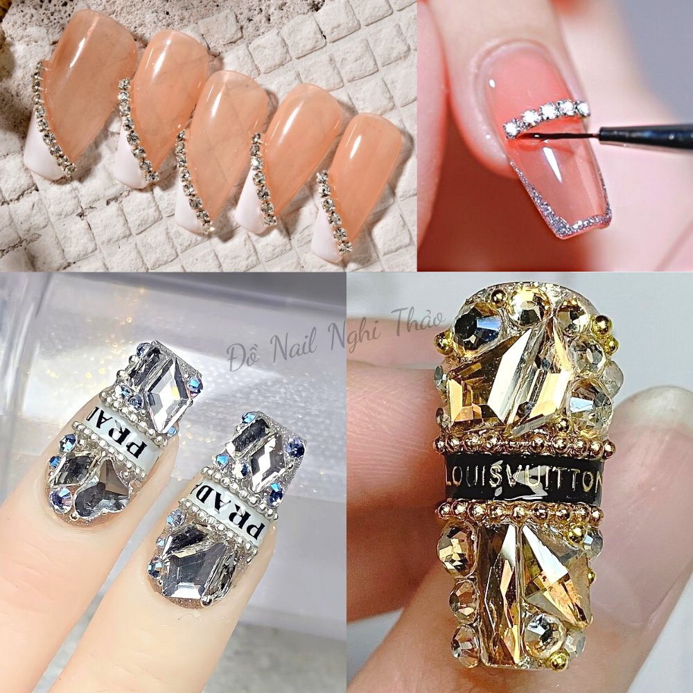 Dây bi nail tròn đính móng NGHI THẢO