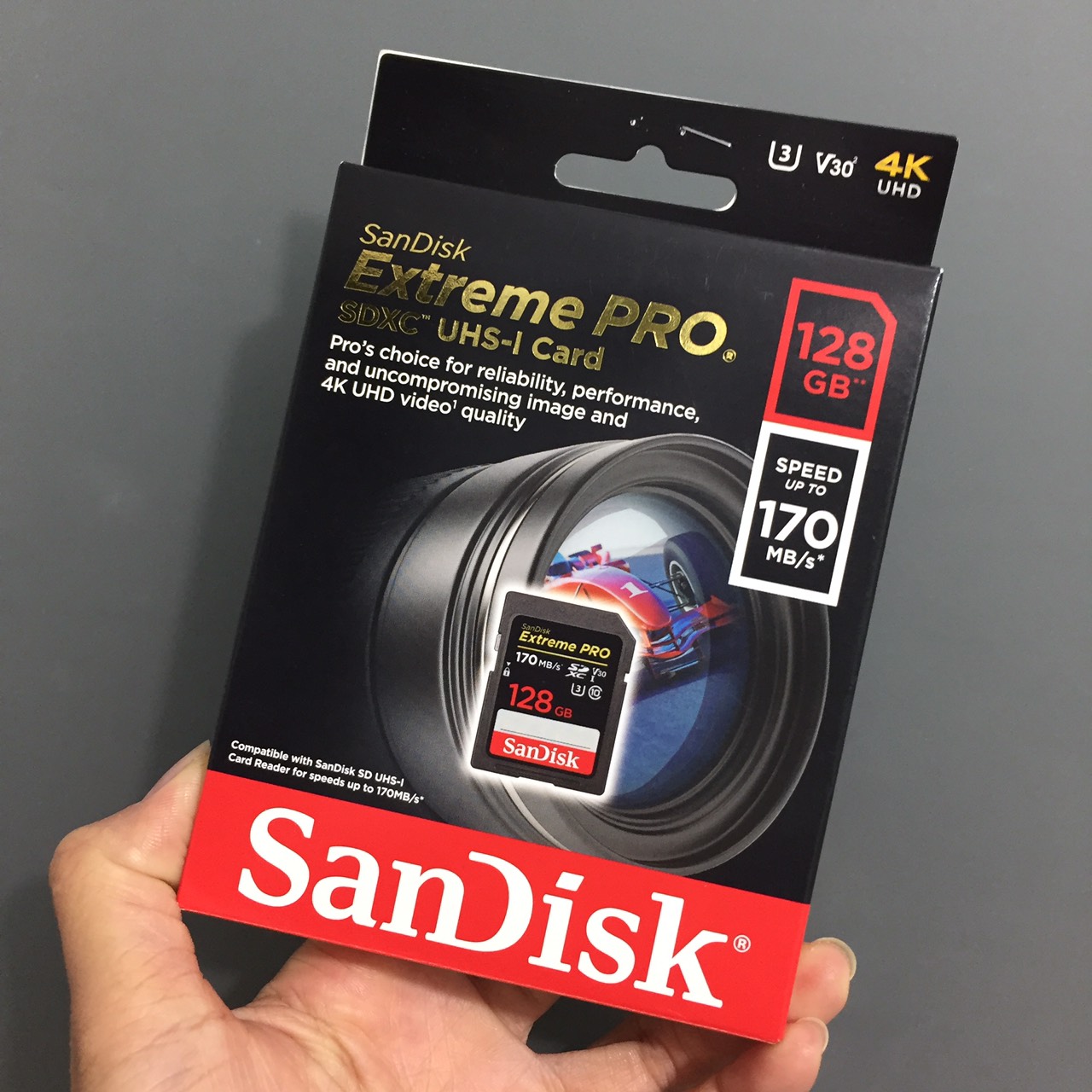 [ 32GB/ 64GB/ 128GB/ 256GB] Thẻ nhớ SD tốc độ 200MB/s Sandisk Extreme PRO (U3 - V30) SDSDXXY