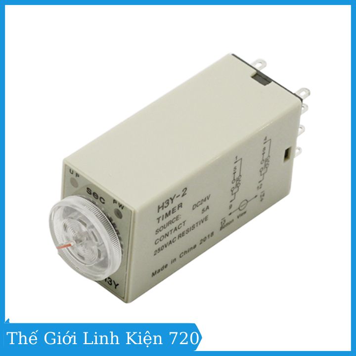 Relay Thời Gian Timer Omron H3Y-2 8P 24V
