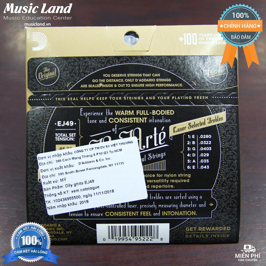 Dây Đàn Guitar Classic D'Addario EJ49 - Chính Hãng