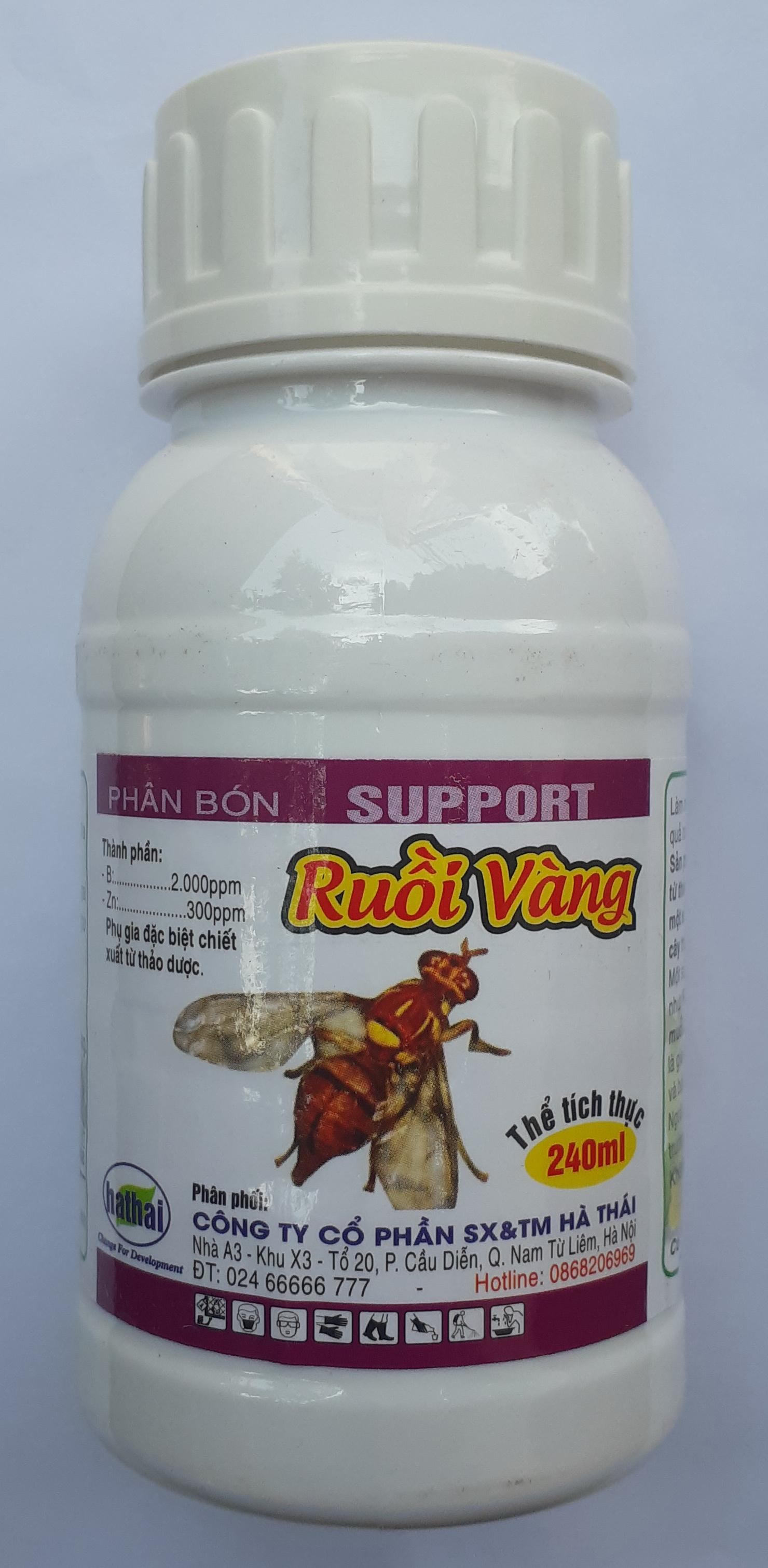 Xua đuổi ruồi vàng Support 240ml (4 chai)
