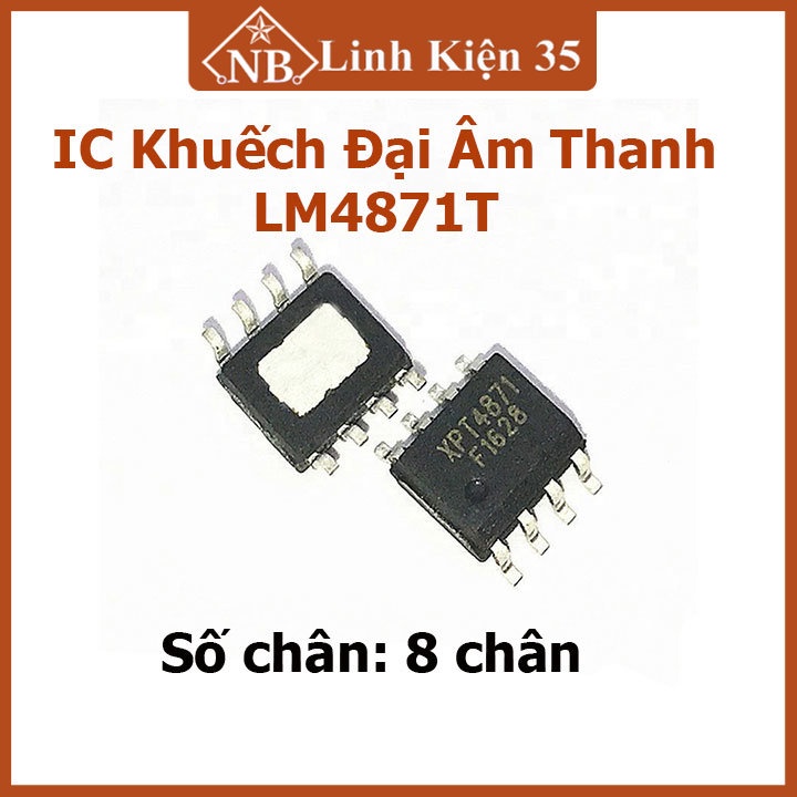 Sản phẩm ic khuếch đại âm thanh lm4871t chân dán sop8