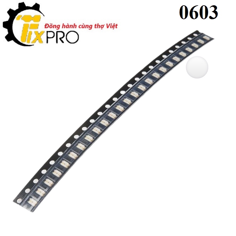 Led dán 0603 màu trắng