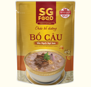 Cháo bổ dưỡng SG Food vị bồ câu, yến mạch, hạt sen (240g) thumbnail