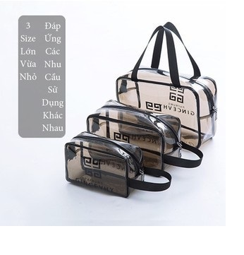 Túi Đựng Mỹ Phẩm Trong Suốt Chống Thấm Nước Đa Dạng Kích Thước Đi Biển Đi Bơi Tiện Lợi Du Lịch
