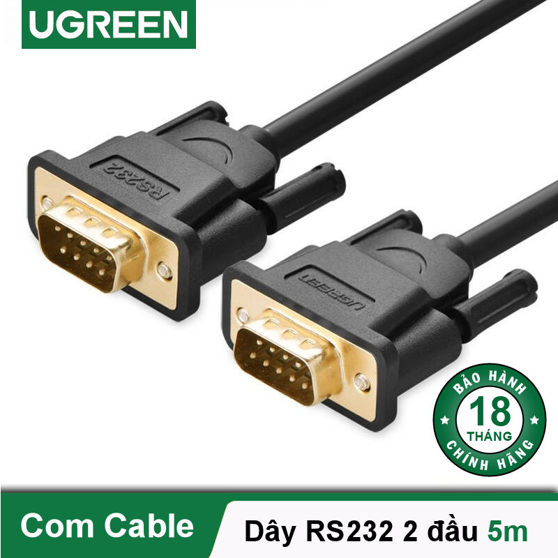 Dây cáp COM RS-232 đực sang đực dài 2-5M UGREEN DB101 - Hãng phân phối chính thức