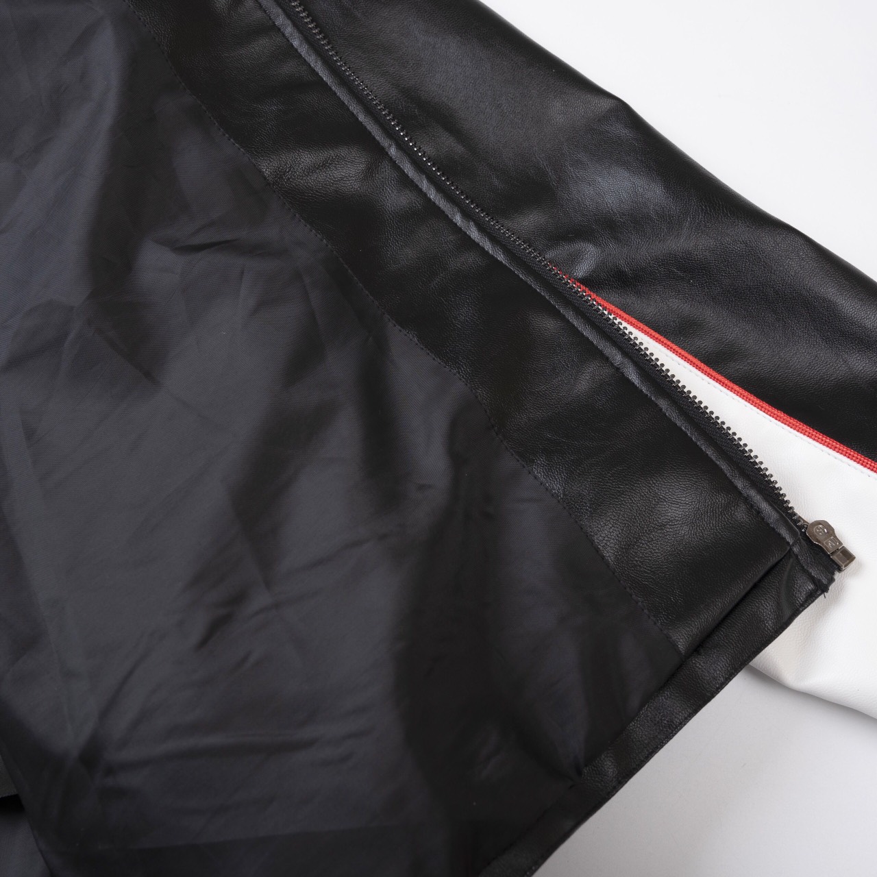 Áo khoác da bomber varsity The Bad God Racing jacket Engine Biker