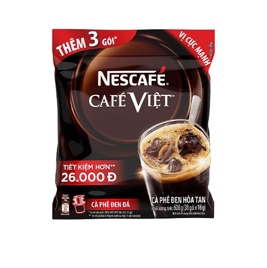 HCM Cà phê Việt đen đá - Nescafe Việt bịch 35 gói hoặc 2 hộp +5 gói Date