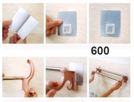 Giá treo khăn đa năng 2 tầng (LOẠI DÁN)