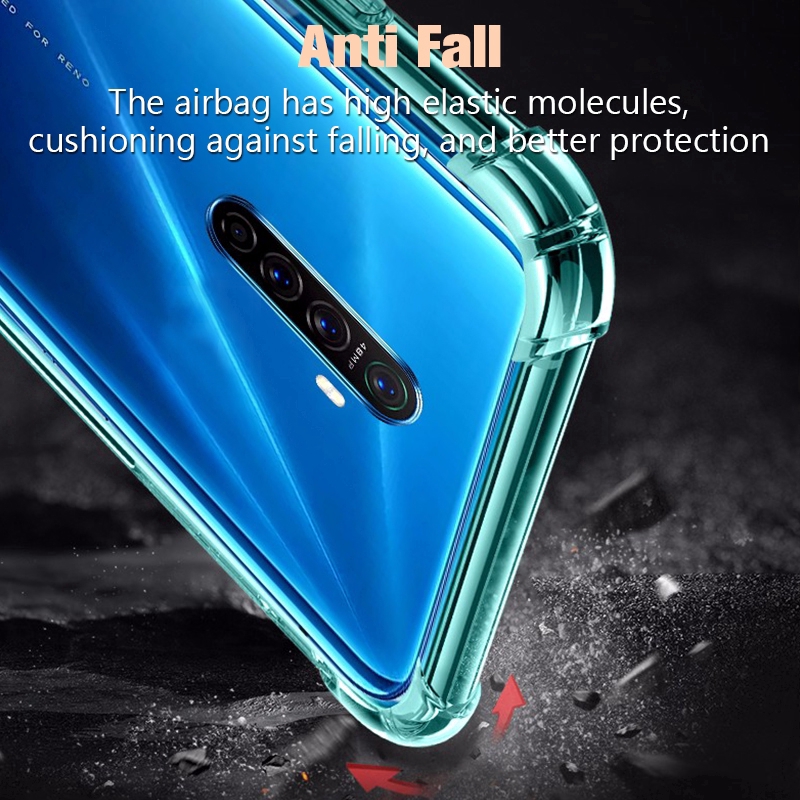 Ốp Lưng Mềm Trong Suốt Chống Sốc Cho OPPO F11 F15 F9 F7 F5 Reno 8 7Z 7 2 2f 3 4 4F 5 5F 6z 6 Z 6 Pro A91 A92 A9 A19 A53 A93 A12e A15 A15s A1K A3S A5 A5S AX5s A7 A12 A16 A83 A92 A72 A52 A31 A54 A74 A5 A9 A33 A53 2020 A32 A53s