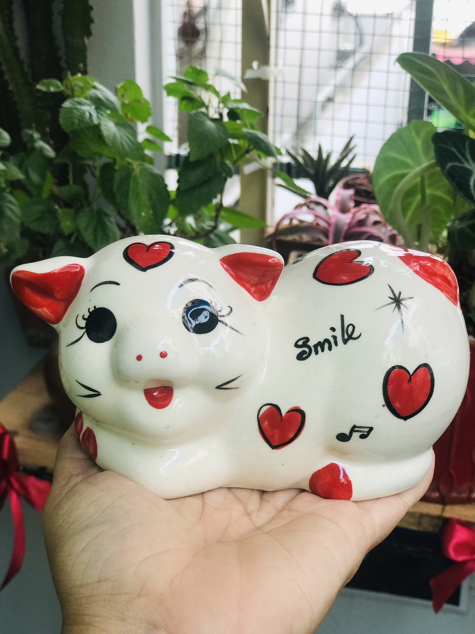 Heo đất sứ kute ( dài 15cm )