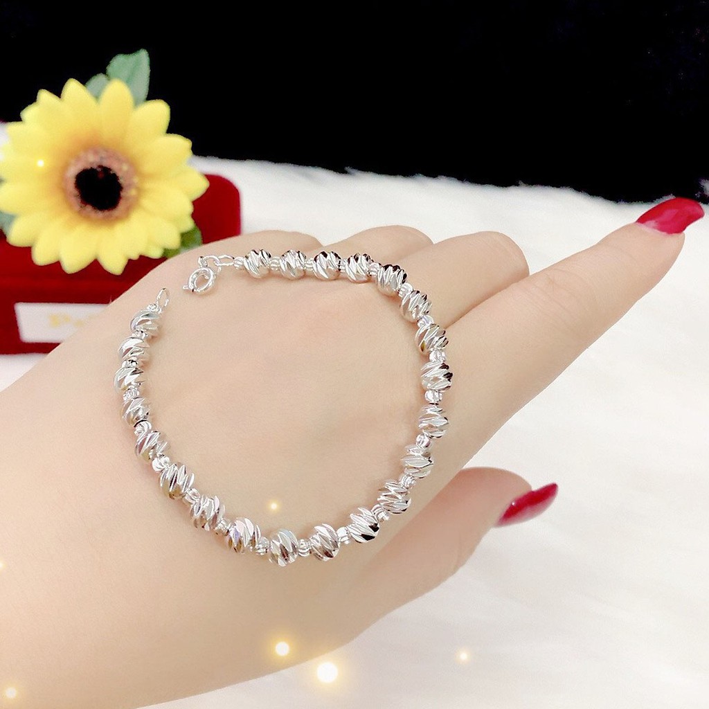 Lắc Tay Nữ Bi Bạc   ( Free Size ) 0902406 ( 01 Chiếc ) - Đi Chơi, Dự Tiệc Rất Đẹp - Tubi Cony - Bao Đổi Tra Trong Vòng 07 Ngày , trang sức nữ