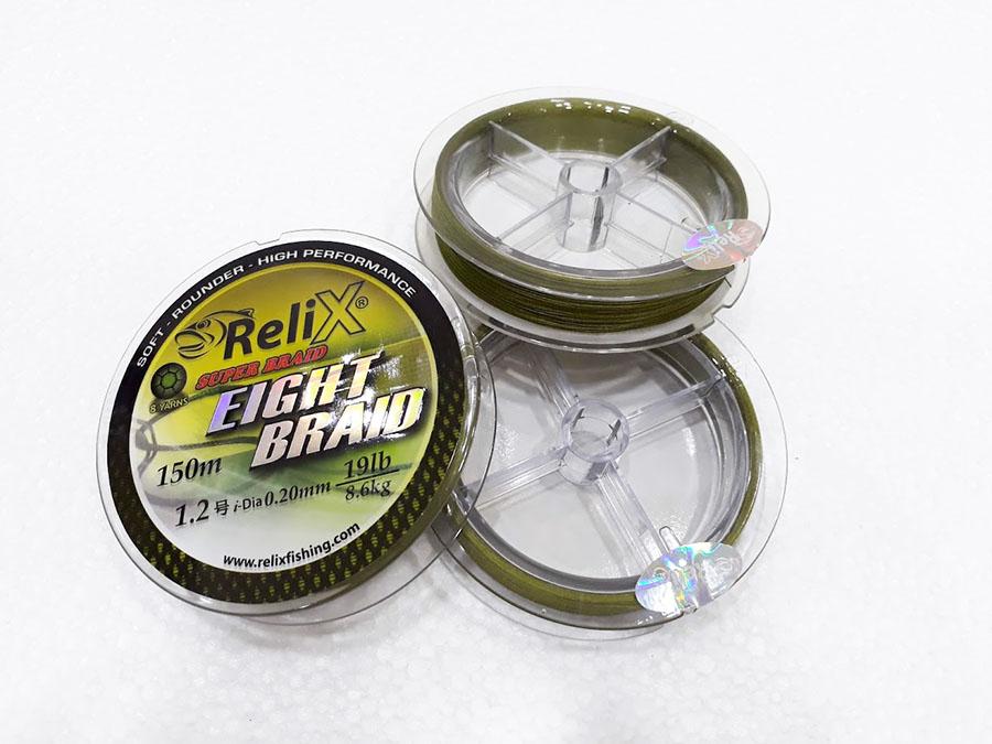 Dây câu cá PE Relix 8 Sợi Eight Braid 150 mét
