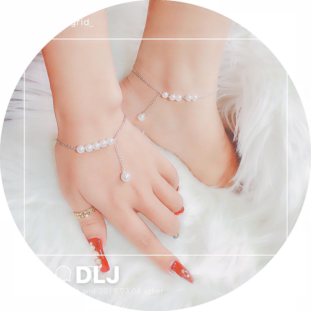 Bộ Lắc Tay Lắc Chân Bạc Ta  - TRANG SỨC BẠC TNJ CAM KẾT HÀNG CHUẨN ẢNH, CHẤT LƯỢNG TỐT, PHỤC VỤ TẬN TÌNH, CHU ĐÁO