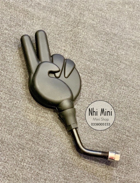 GƯƠNG CHIẾU HẬU KIỂU HAI NGÓN TAY (MÀU ĐEN)