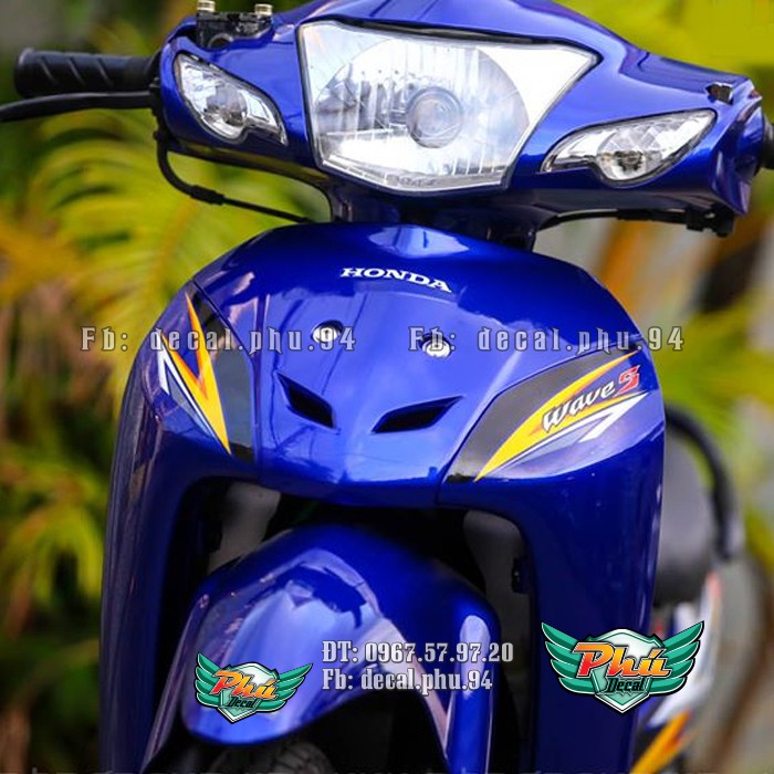 Tem rời Wave S xanh bạc (P)
