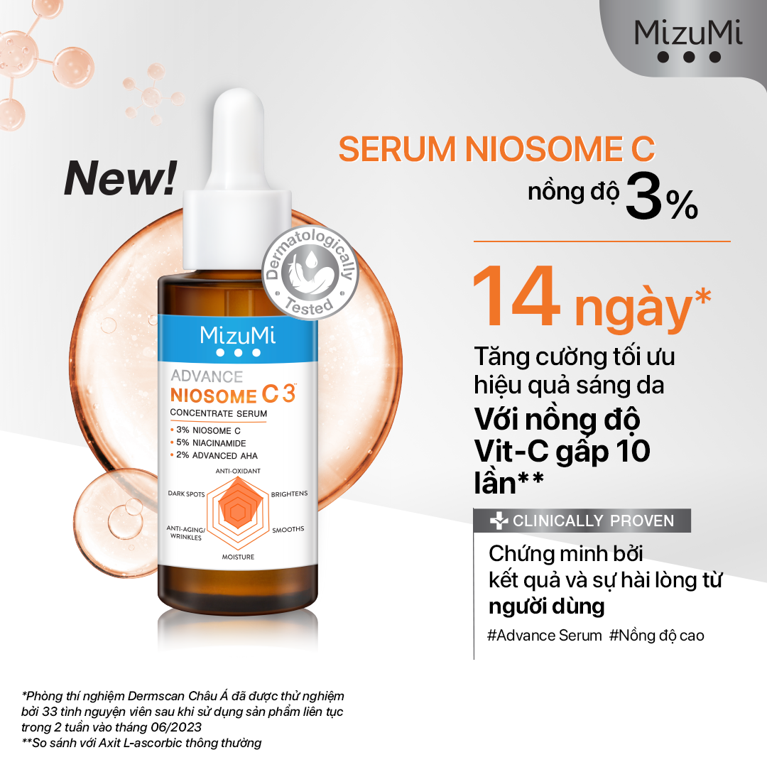 [GIFT] Serum cô đặc Mizumi Advance Niosome C 6ml