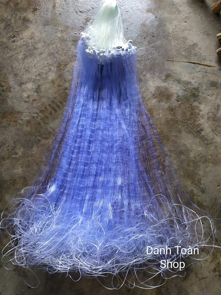 Lưới Bén, Lưới Đánh Cá, Lưới Bắt Cá 1 Màng (Mắt Lỗ Lưới 3.5Cm, 4cm, 4.5cm, 5cm, 6cm, 7cm, 8cm) Dài 83m