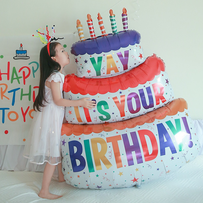 Bóng bánh sinh nhật 3 tầng size đại