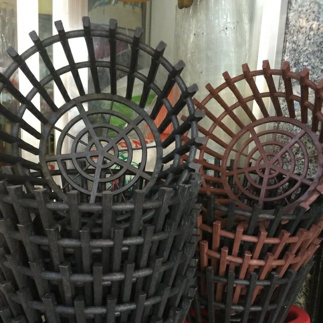 combo 10 chậu giả gỗ trồng lan phi 25cm.