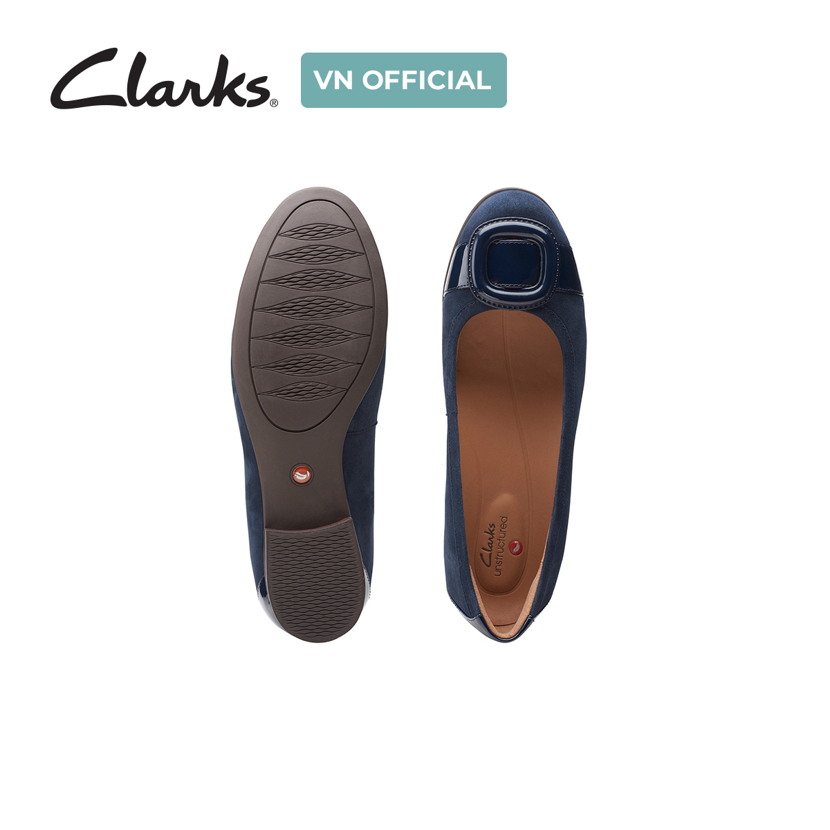 Giày Búp Bê Da Nữ Clarks - Un Blush Cove