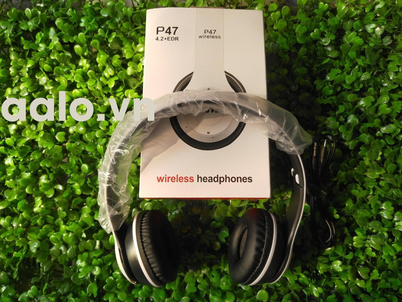 Tai nghe chụp tai cao cấp Bluetooth P47 ( giá hủy diệt)