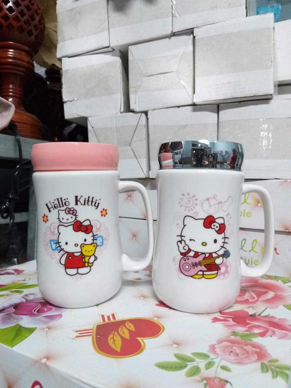 Combo 3 Ly sứ giữ nhiệt cao cấp nắp gương