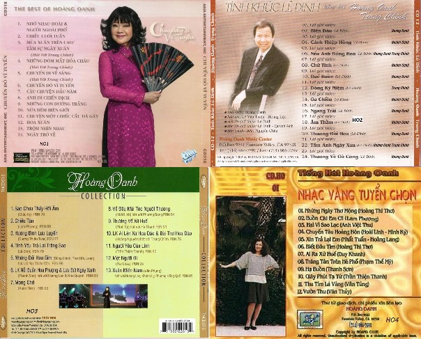 Bộ 4 Đĩa CD hoàng oanh