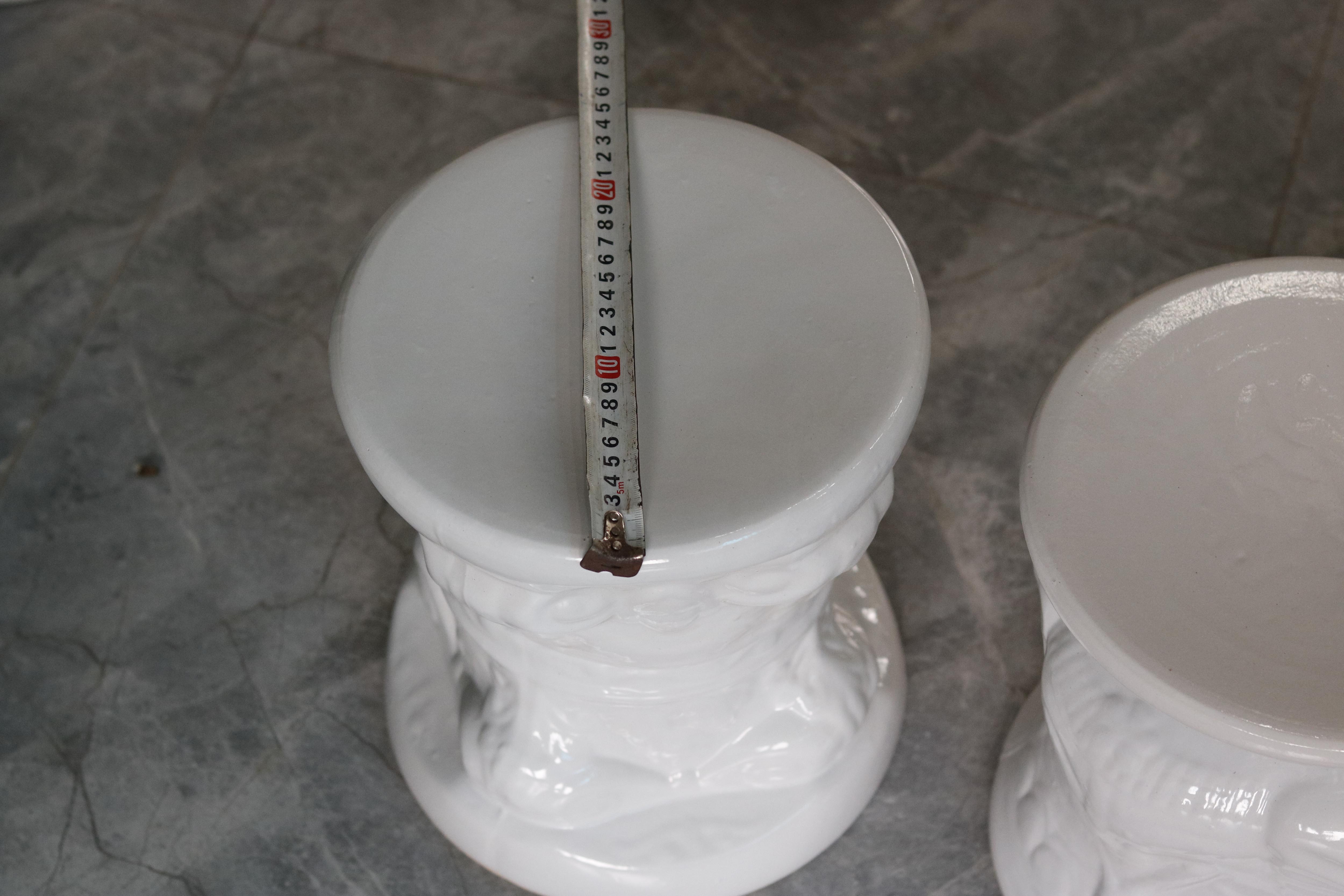Đôn gốm sứ kê chậu cây - Cỡ bé - Đôn Bát Tràng