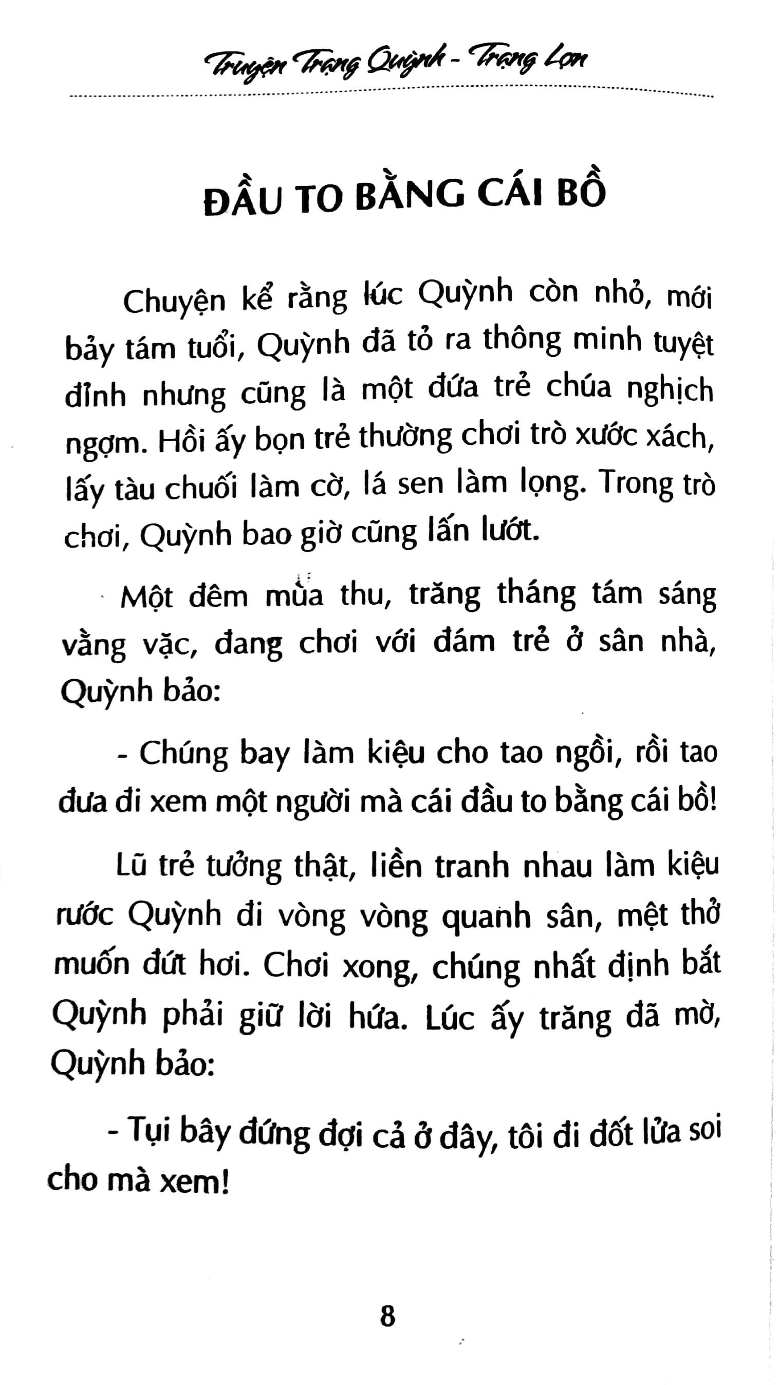Fahasa - Truyện Trạng Quỳnh Trạng Lợn