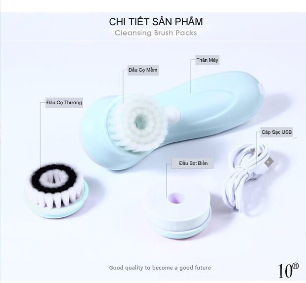 [HCM]Máy rửa mặt bằng điện cổng sạc usb