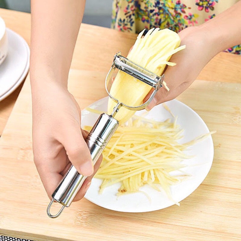 [ SALE UP TO 50% ] Set 3 Dụng Cụ Gọt Nạo Hoa Quả, Dụng Cụ Nạo Vỏ Củ Quả đa Năng 2 Lưỡi, 1 Lưỡi, Kẹp Nhổ Lông Gà Chất Liệu Thép Không Gỉ Bền đẹp