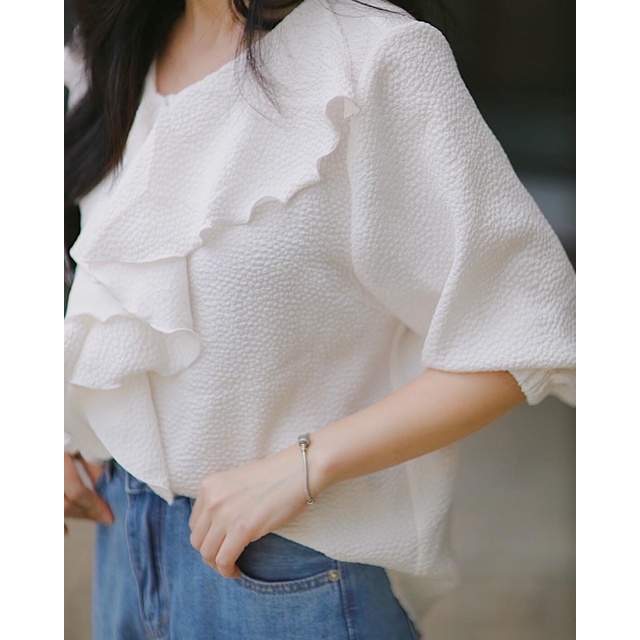 Áo bèo ngực trắng Ruchan