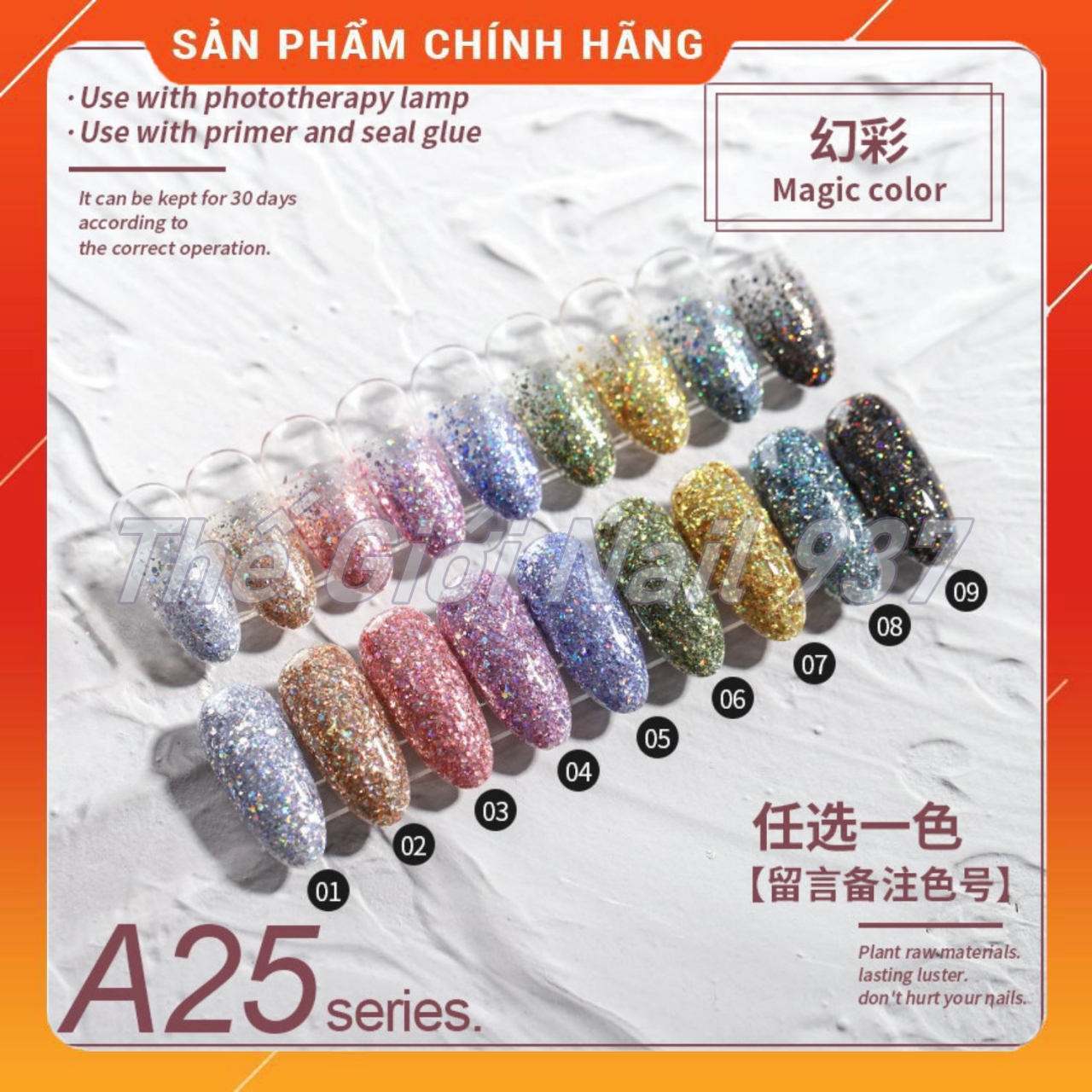 [HCM]Sơn gell AS chai đỏ mã A25 - 15ml