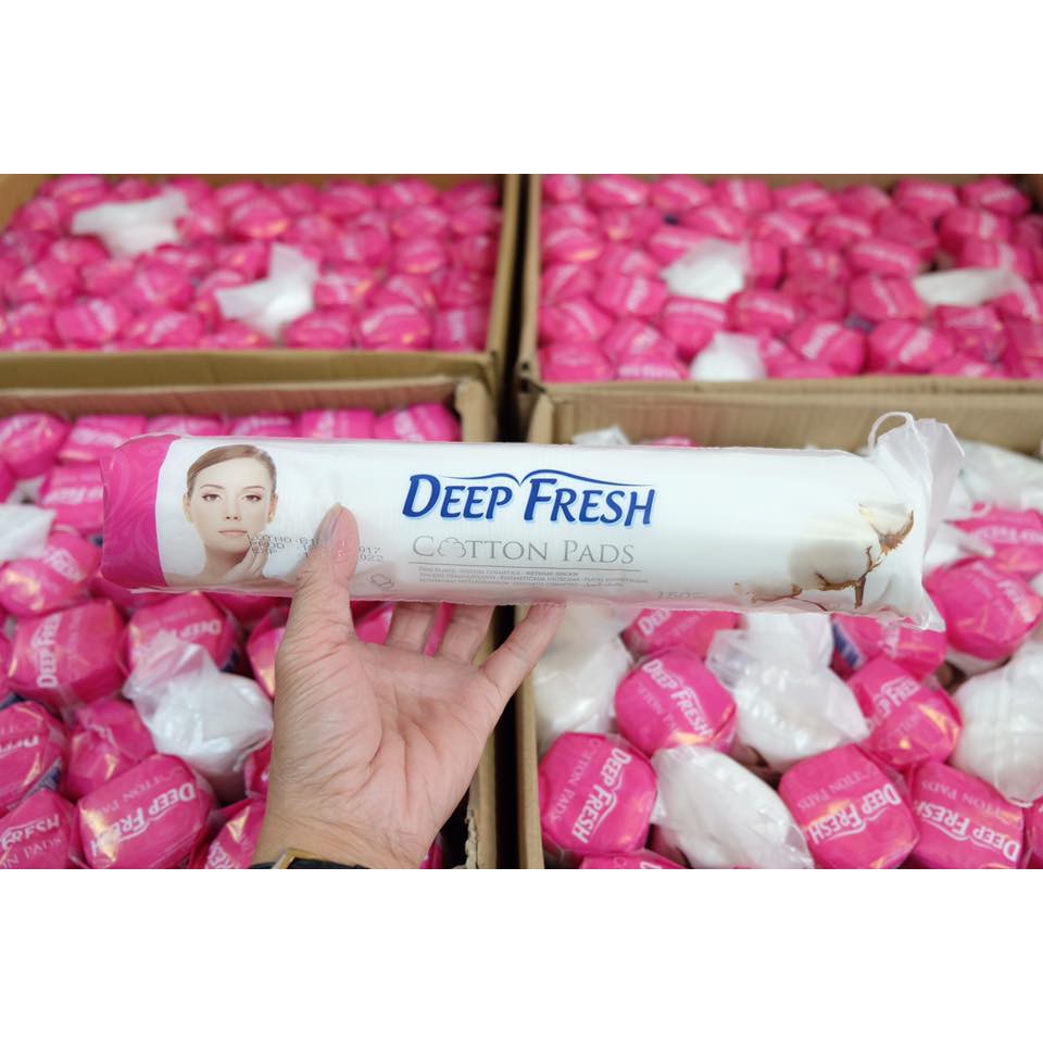 DeepFresh Cotton Pads bông tẩy trang 150 miếng