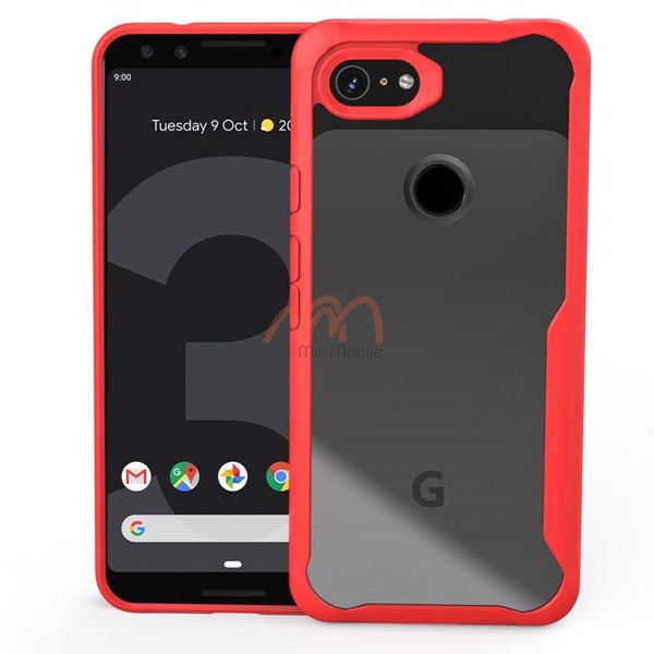 Ốp lưng kính viền cao su Google Pixel 3
