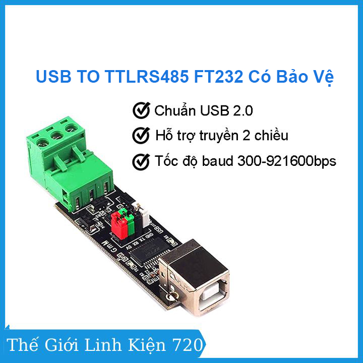 Usb to ttl/rs485 ft232 có bảo vệ